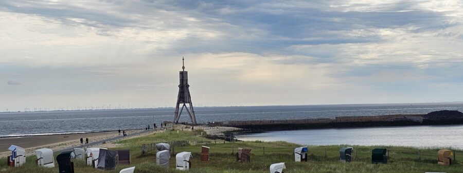 Die Kugelbake in Cuxhaven (Start des Elberadwegs)